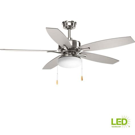Get the best deal for nickel ceiling fans from the largest online selection at ebay.com. Progress Lighting Billows Collection 52 in. LED Indoor ...