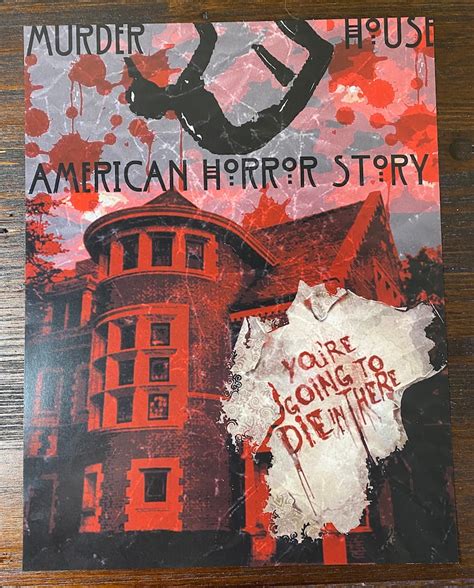 American Horror Story Murder House Season 1 Inspired Poster Etsy