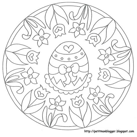 Mandala Malvorlage Ostern