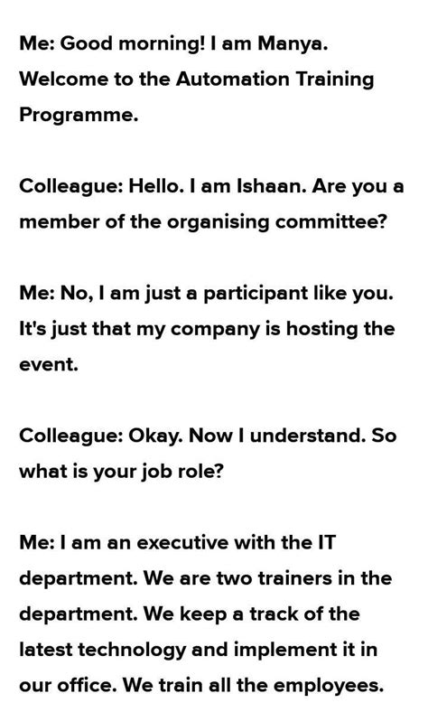 You need to introduce two colleagues to each other. How To Introduce Yourself To A Fellow Colleagues / Learn ...