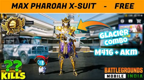 How I Got 😍 Max Pharaoh X Suit And Glacier M416akm Combo For Free In