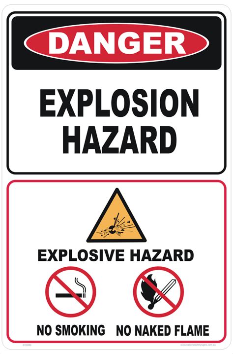 Explosion Hazard Sign Hazchem Explosives Signs