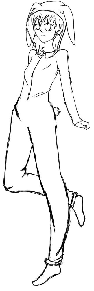 Draw anime and manga like japan's hottest artists. Bunny Onesie (Sketch) by KittyMennie on DeviantArt