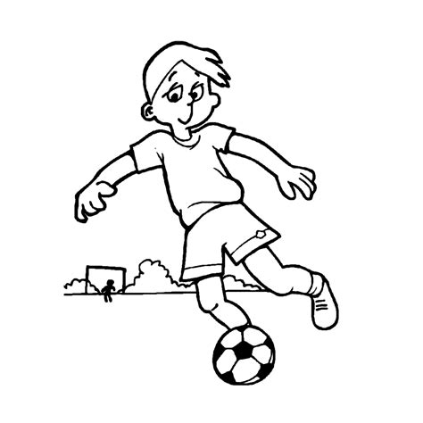Leuk voor kids kleurplaat Voetbal, Kleurplaten, Voetballen