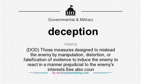 What Does Deception Mean Definition Of Deception Deception Stands