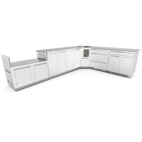 4 Life Outdoor Stainless Steel 3 Drawer 32x35x225 In Outdoor Kitchen