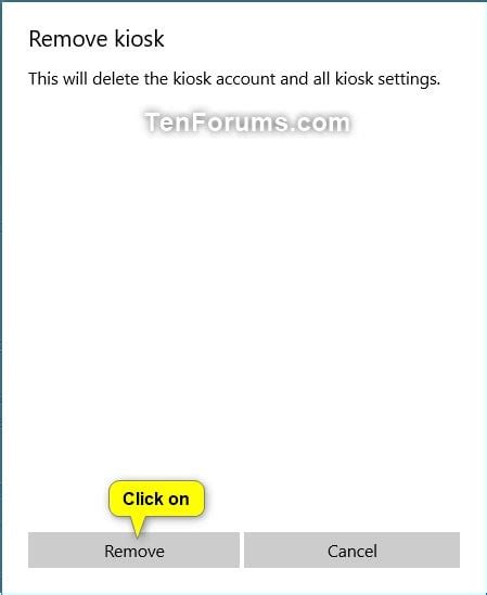 Setup Or Remove A Kiosk Account Using Assigned Access In Windows 10