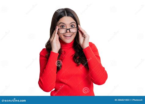 Eyewear To See Better Vision Care For Surprised Teen Girls Having Bad