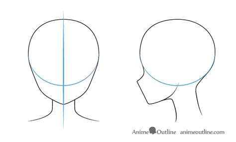 How To Draw An Anime Girl S Head And Face Animeoutline