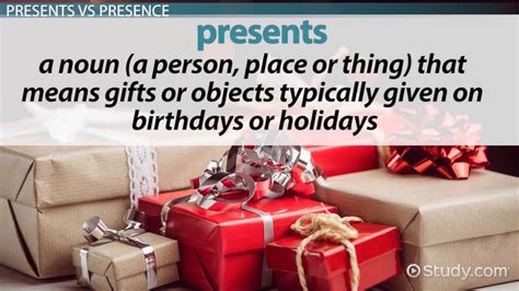 Presents Vs Presence Meaning Uses And Examples Lesson
