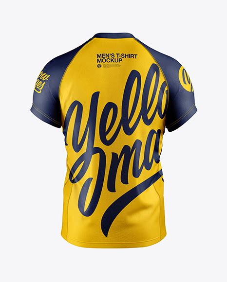 Download Download Men's T-shirt Mockup - Back View Object Mockups ...