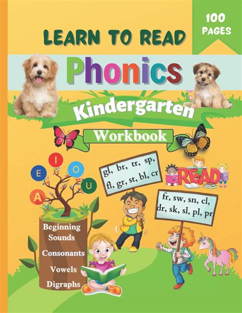 Buy Phonics Kindergarten Workbook Learn To Read Beginning Sounds