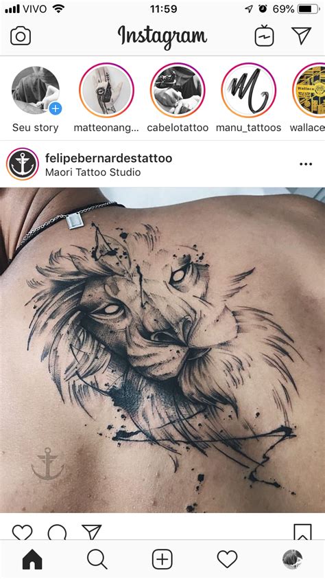 Lion Back Tattoo Lion Tattoo Sleeves Mens Lion Tattoo Lion Head