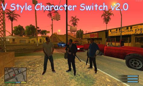 See switching character in gta 5 pc is as simple as that. GTA San Andreas V Style Character Switch v2.0 Mod ...