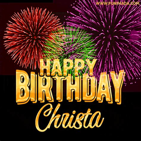 Birthday comes once a year, and it's one of the most important days in anyone's life. Happy Birthday Christa GIFs - Download on Funimada.com