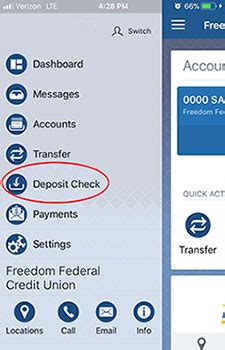 Most banks offer a mobile check cashing app for account holders. Mobile Check Deposit FAQs - Freedom Federal Credit Union