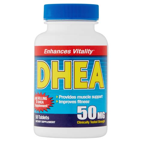 DHEA Dietary Supplement Tablets - 50 CT - Walmart.com - Walmart.com