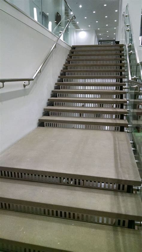 Polished Concrete Stair Treads Concrete Stairs Stairs Outside Stairs