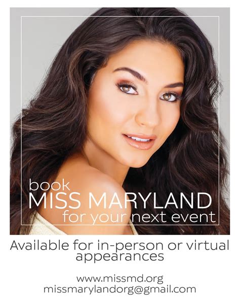 Miss Maryland Contact The Miss Maryland Scholarship