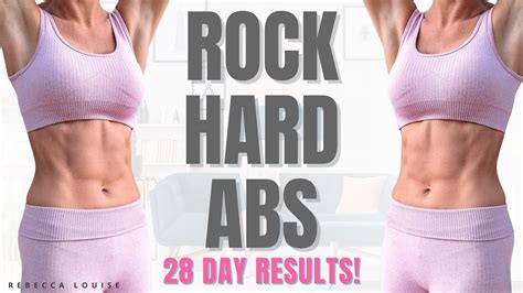 Rock Hard Abs And Slim Waist Workout 28 Days Results Youtube