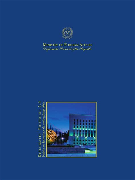 Cerimoniale Diplomatico 20 Versione In Inglese Marzo 2014 Pdf