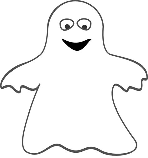 Download Simple Ghost Coloring Pages