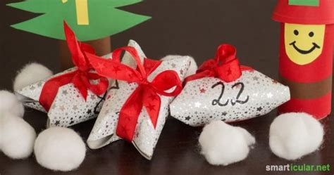 Weihnachtszeit basteln coole weihnachtsideen urlaub handwerk schachteln geschenke verpacken. 7 Ideen für selbst gemachte Adventskalender aus Klorollen