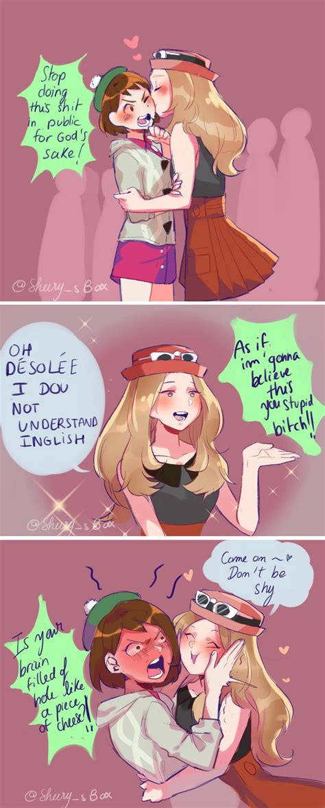 Serena Absolutely Love To Kiss Her Girlfriend Scottish Pokémon Trainer Pokemon Pokemon