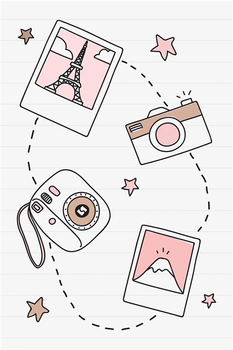 Hand Drawn Travel Element Vector Set Free Image By Easy