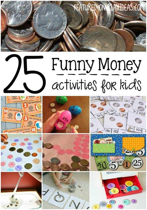 A hands on way to learn about primary and secondary colors. 25 Fun Money Activities for Kids