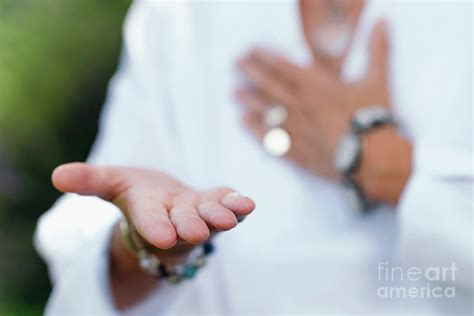 Giving Ability Meditation Photograph By Microgen Imagesscience Photo