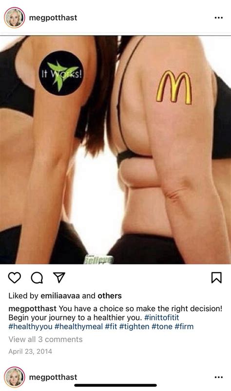 Megan Potthast Body Shaming On Her Instagram Oh And Looking To Make A Cheap Buck While She’s