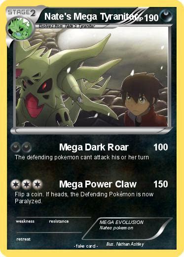 Several spikes of varying size protrude from the back of its head, neck, and shoulders. Pokémon Nate s Mega Tyranitar - Mega Dark Roar - My ...