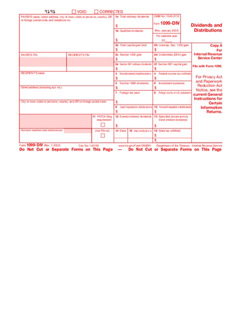2022 2024 Form Irs 1099 Div Fill Online Printable Fillable Blank