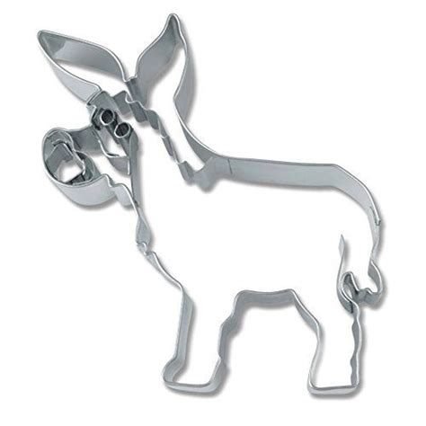 Städter ausstechform keksausstecher haus 6 cm edelstahl. Haus Esel Form Cookie Cutter, silber | Ausstechformen ...