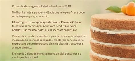 CURSO DE NAKED CAKES EM PORTO ALEGRE Em Porto Alegre Sympla