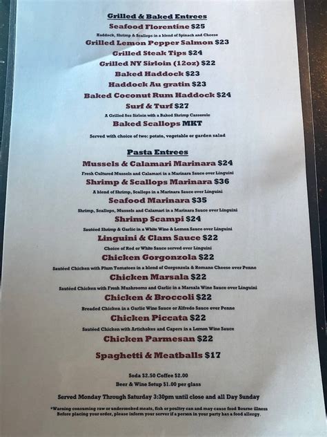 Menu at Causeway Restaurant, Gloucester, 78 Essex Ave