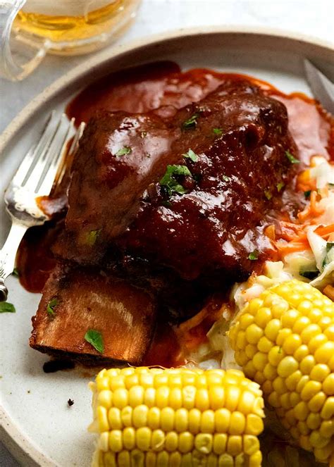 Beef Ribs In Bbq Sauce Slow Cooked Short Ribs Recipetin Eats