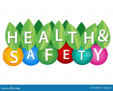 Word Writing Health And Safety Vector Illustration Concept For