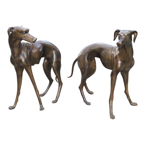 Maybe you would like to learn more about one of these? Vintage Bronze Greyhound Whippet Dog Statue Sculpture ...