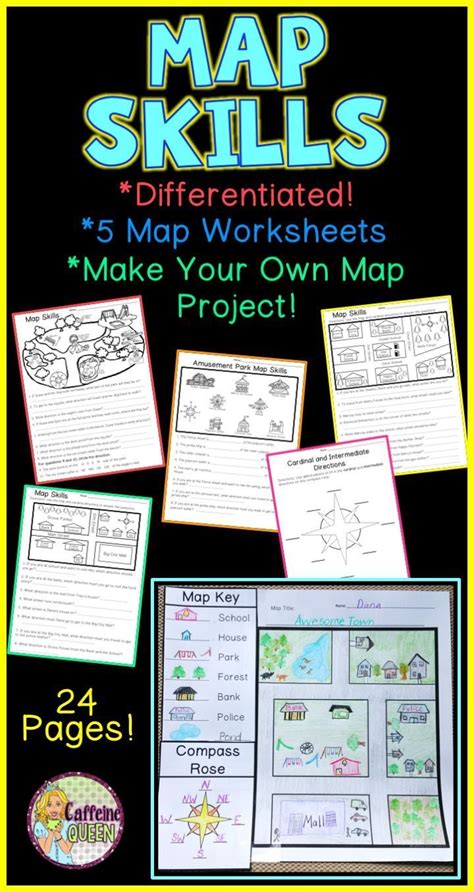 Make Your Own Map Project For Students Along With 5 Worksheets