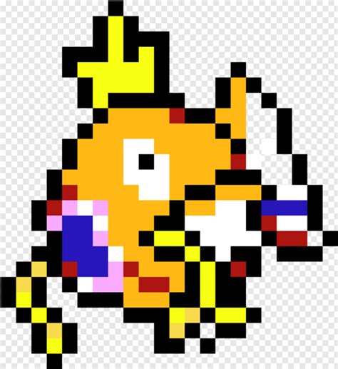 Magikarp Pokemon Pixel Art Magikarp Transparent Png 441x481