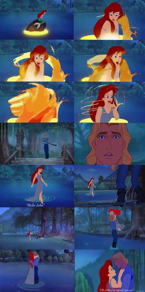 John Smith And Ariel Swan Princess Disney Edit Disney Crossovers The Little Mermaid Mermaid