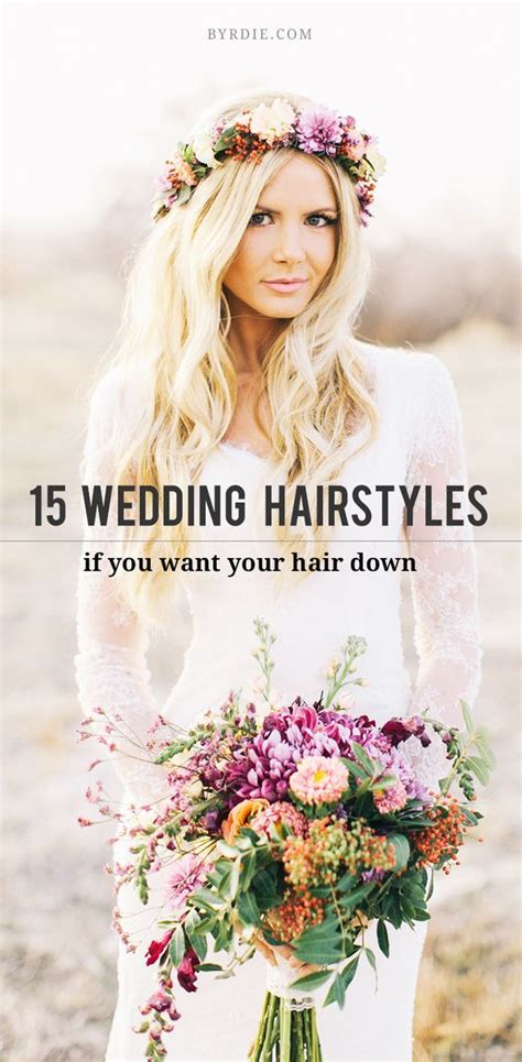 14 Stunning Ways To Wear Your Hair Down For Your Wedding Wedding Hairstyles Down Hairstyles