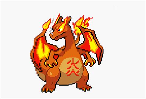 Charizard Pixel Art Free Transparent Clipart Clipartkey The Best Porn