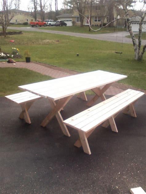 Picnic Table With Detached Benches 9 Steps With Pictures Instructables