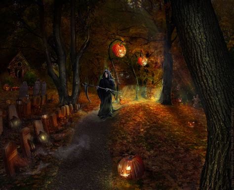 45 Scary Halloween 2012 Hd Wallpapers Pumpkins Witches Spider Web