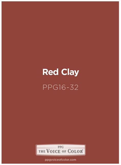 Red Clay Red Clay Red Paint Colors Ppg Paint Colors