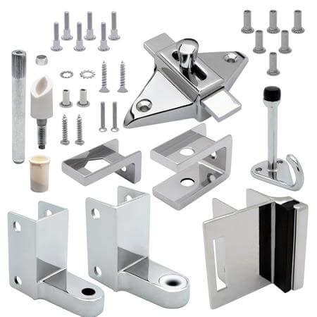 Free shipping on orders over $99! Bathroom Partition Hardware | Toilet Partition Parts ...