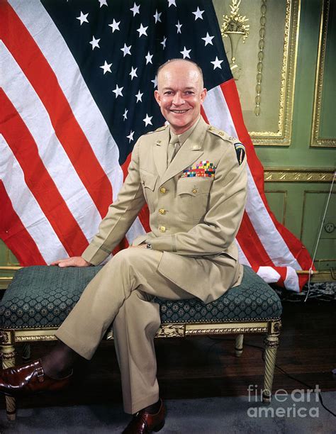 General Dwight D Eisenhower Posing Photograph By Bettmann Pixels